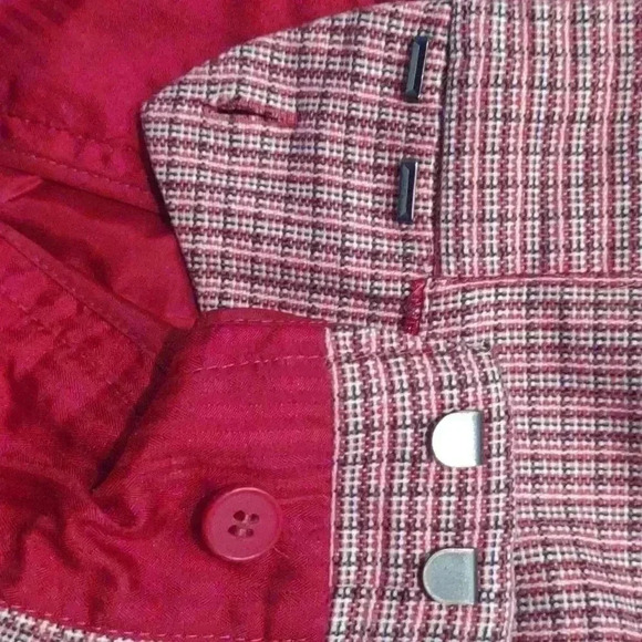 Women's The Limited dark pink plaid shorts size 6 - Picture 5 of 5